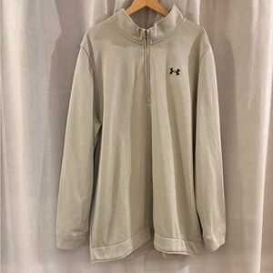 Under Armour Light Tan Quarter-Zip Pullover